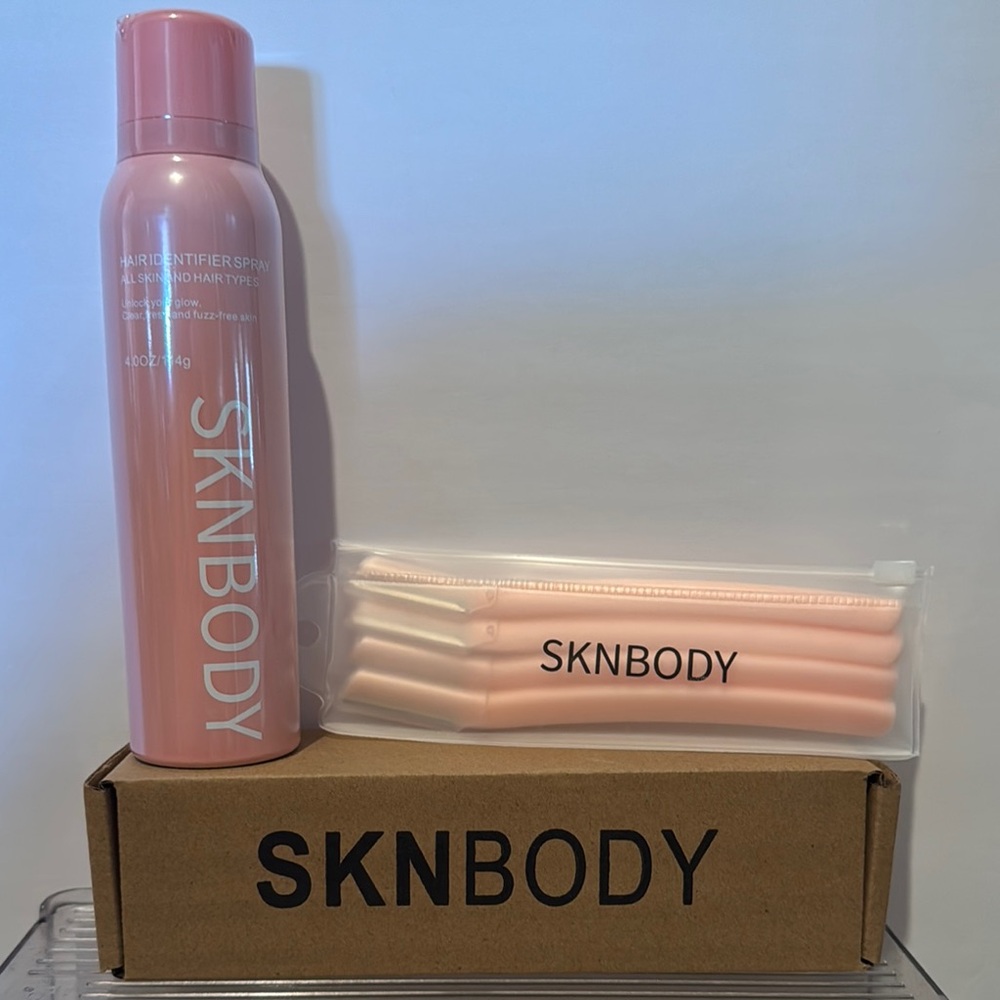 SKNBODY Hair Identifier Spray and Razors